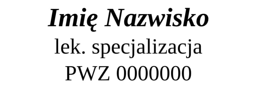 Pieczątka lekarska